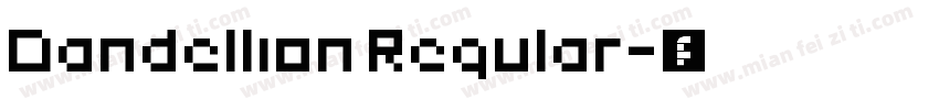 Dandellion Regular字体转换